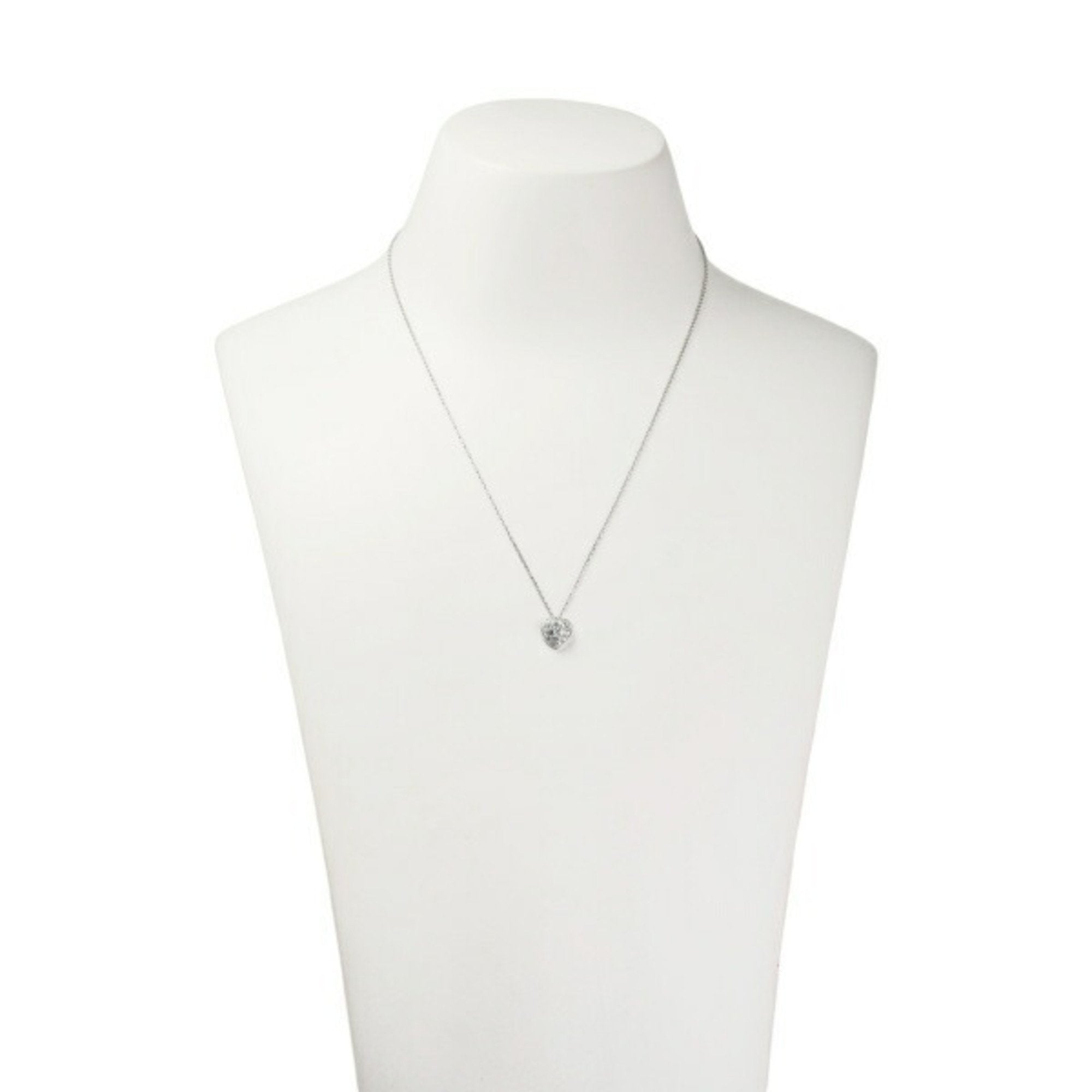 Elegant C Heart White Gold Necklace for Women - Gift Box Included | Perfect for Anniversaries, Valentine's Day & Special Occasions