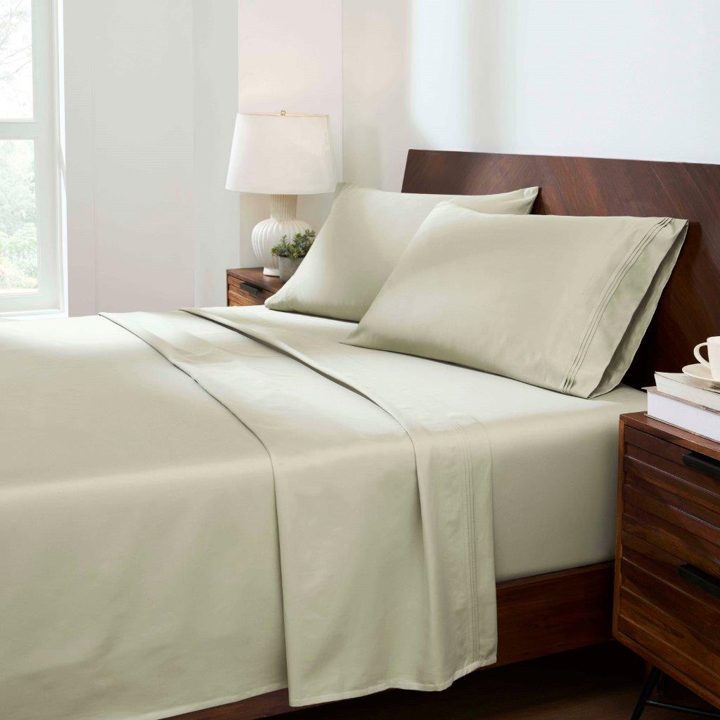 Premium 1500 Thread Count Egyptian Cotton Sheet Set - Eco-Friendly, Breathable & Hypoallergenic - Perfect for Luxury Bedding & Hot Sleepers