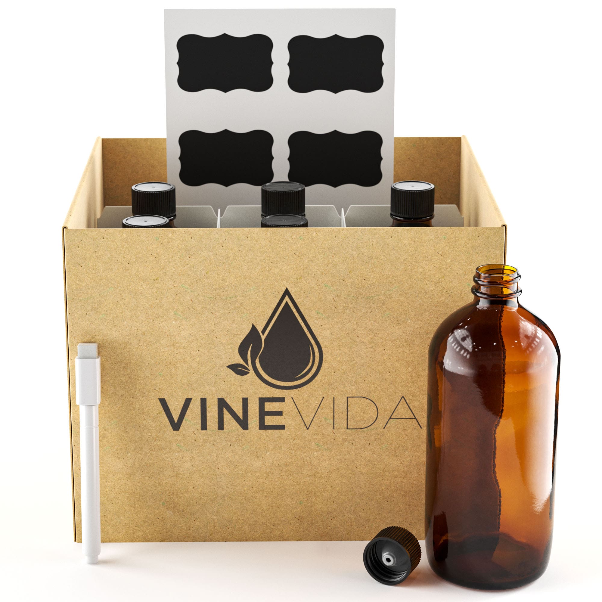 480mL Travel Bottle Set with Leak-Proof Lids & Funnel - Perfect for Toiletries, Cosmetics & Liquids on Airplanes, Gym & Camping Trips