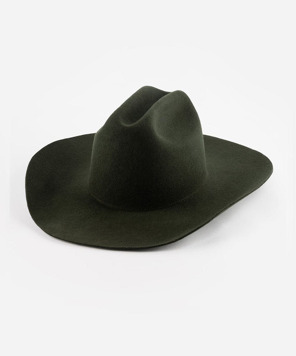 Teddy Cattleman Cowboy Hat for Men & Women - Western Style Felt Cowboy Hat with Adjustable Chin Strap - Perfect for Rodeo, Country Music Festivals & Outdoor Adventures