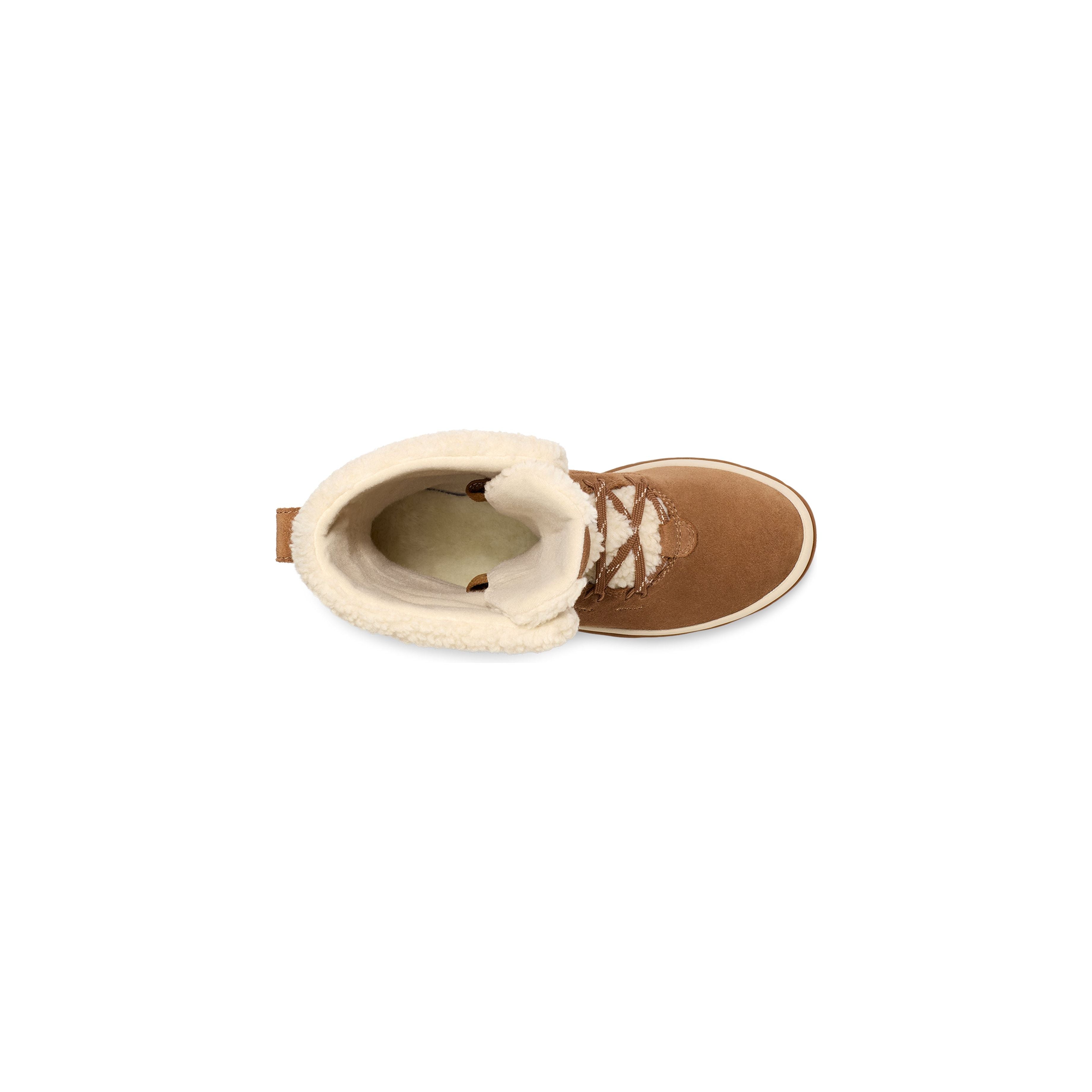 UGG Women's Lakeside Tall Lace Boots in Chestnut - Waterproof Winter Boots for Women, Comfortable Snow Boots with Fur Lining | Perfect for Cold Weather, Outdoor Activities & Casual Wear