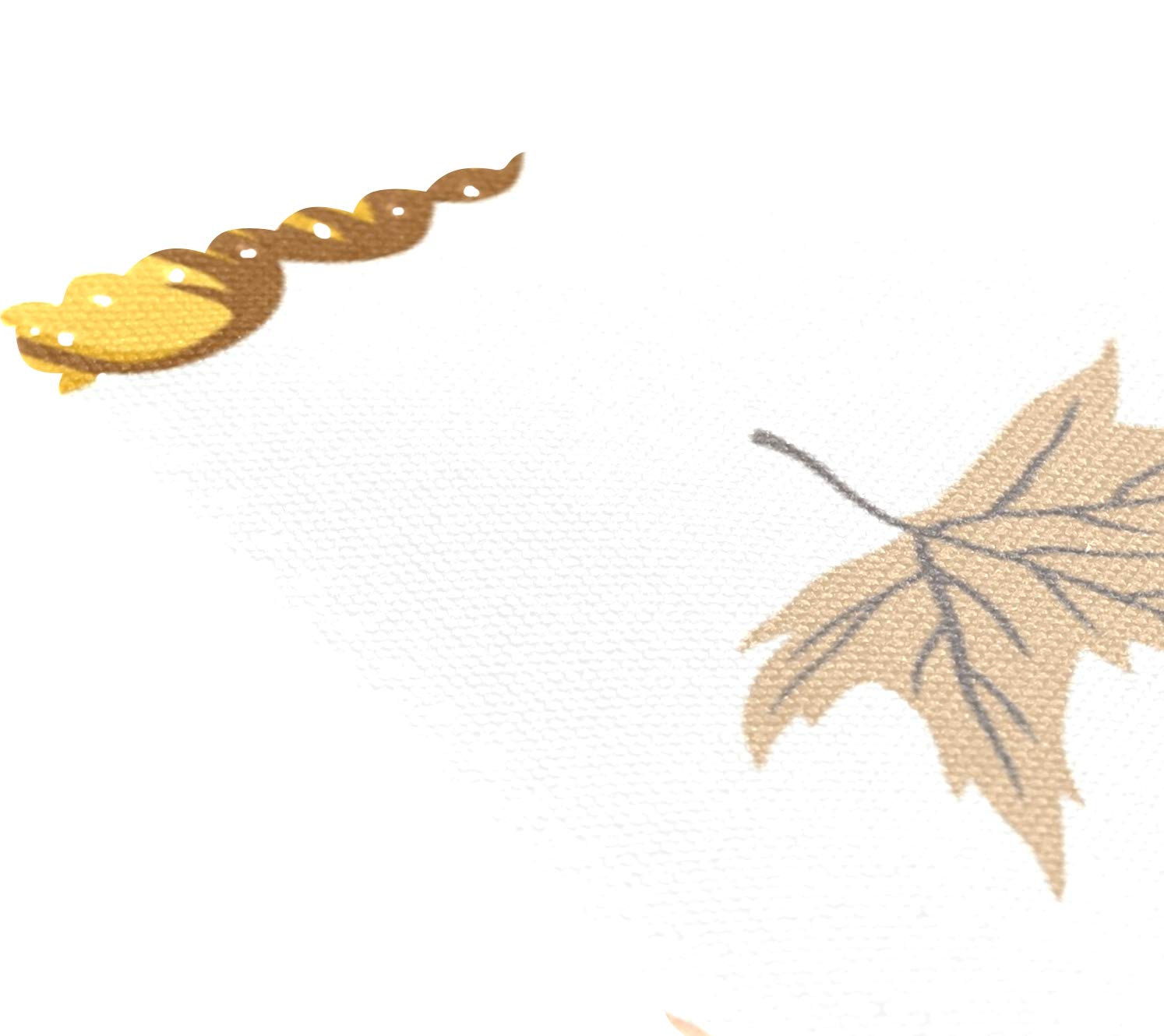 MOYYO Heat Resistant Non-Slip Polyester Placemats - Set of 4 Gray Pumpkin & Autumn Leaves Design, Washable & Easy Clean for Dining Table, Kitchen Decor | Perfect for Fall Thanksgiving Dinner & Holiday Table Setting