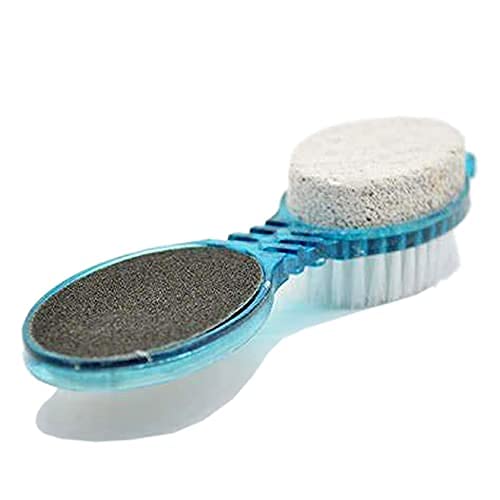 Pushkh 4-in-1 Foot Pedicure Brush Set with Pumice Stone, Scrubber & File - Multi-Use Manicure Tool for Soft Feet, Toes & Nails - Exfoliate, Cleanse & Buff - Perfect for Home Spa, Bath & Pedicure Care