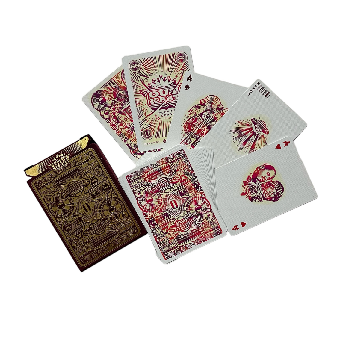Outkast Playing Cards - 52 Card Deck for Poker, Magic Tricks & Card Games - Premium Quality for Collectors & Game Nights