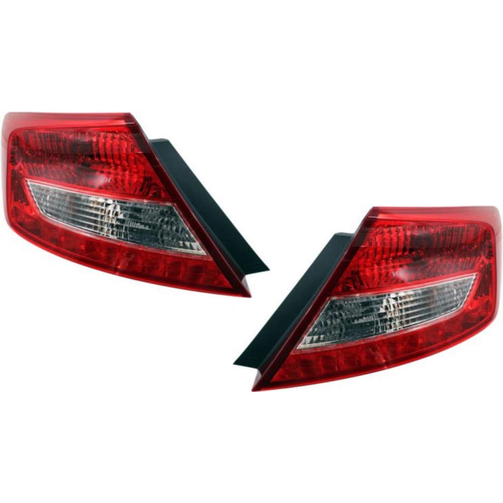 2012-2013 Honda Civic Coupe Rear Tail Lights Pair - Driver & Passenger Side (HO2800179 HO2801179 | 33550-TS8-A01 33500-TS8-A01) - Perfect for Replacement & Car Customization
