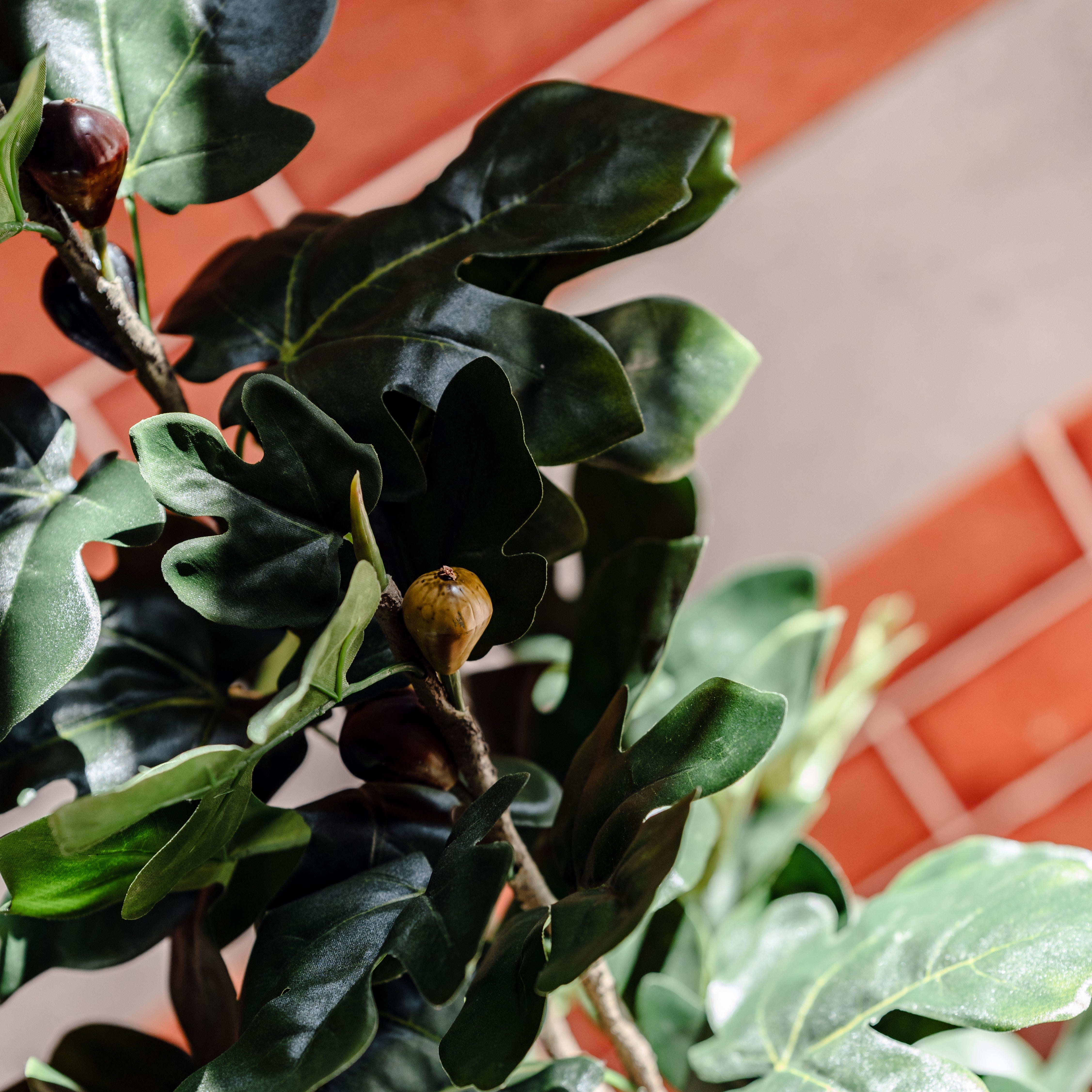 Premium 120cm Artificial Faux Fig Tree in Decorative Garden Pot - Perfect for Home, Office & Indoor Decor