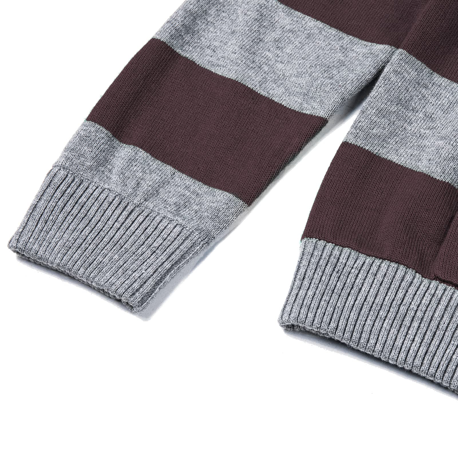 **Boys' Cotton Striped Hoodie - 100% Soft Knit Pullover Sweater for Kids & Toddlers - Cozy Winter Wear for School & Play**