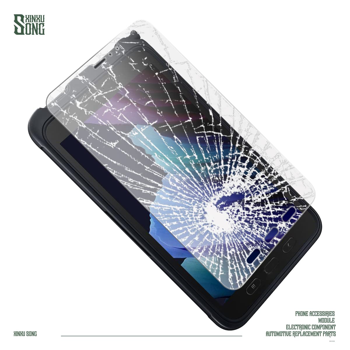 3-Pack Galaxy Tab Active 3 Screen Protector - 9H Tempered Glass for T570/T575 - Anti-Scratch Protection for Work & Outdoor Use