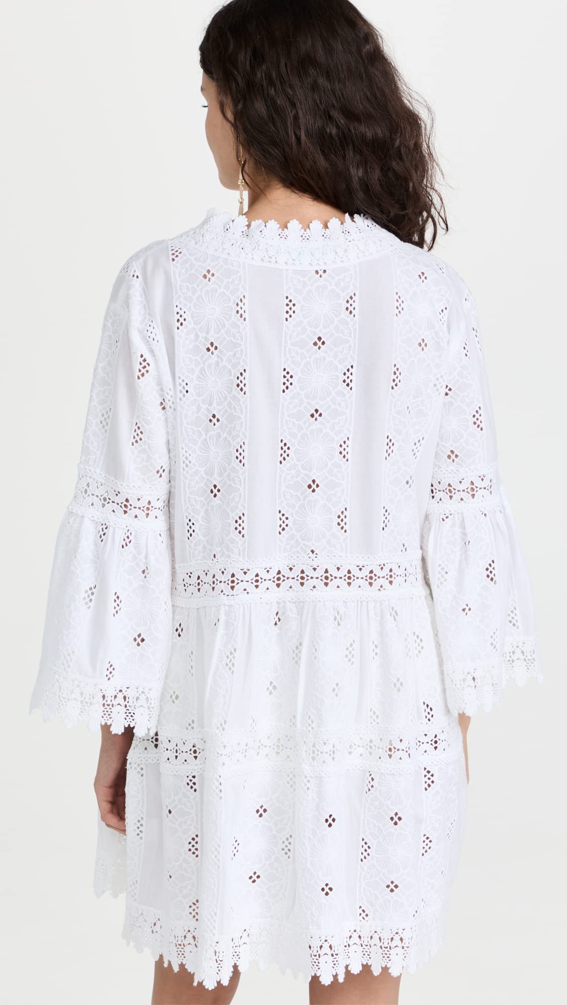 Melissa Odabash Women's Victoria Beach Cover Up Dress - White, Size S | Stylish Swimwear Coverup for Poolside, Resort & Summer Vacations
