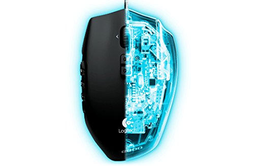 Logitech G600 MMO Gaming Mouse - Wired USB Laser Mouse with 20 Programmable Buttons for PC Gaming - Perfect for World of Warcraft, Final Fantasy XIV, and Other MMO RPGs
