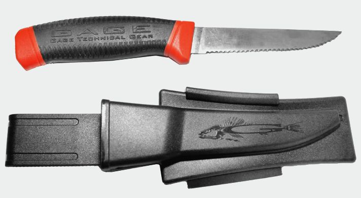Grundens Gage Professional Deck Knife - Heavy Duty Fishing & Marine Utility Knife - Perfect for Fishing, Boating, and Outdoor Activities