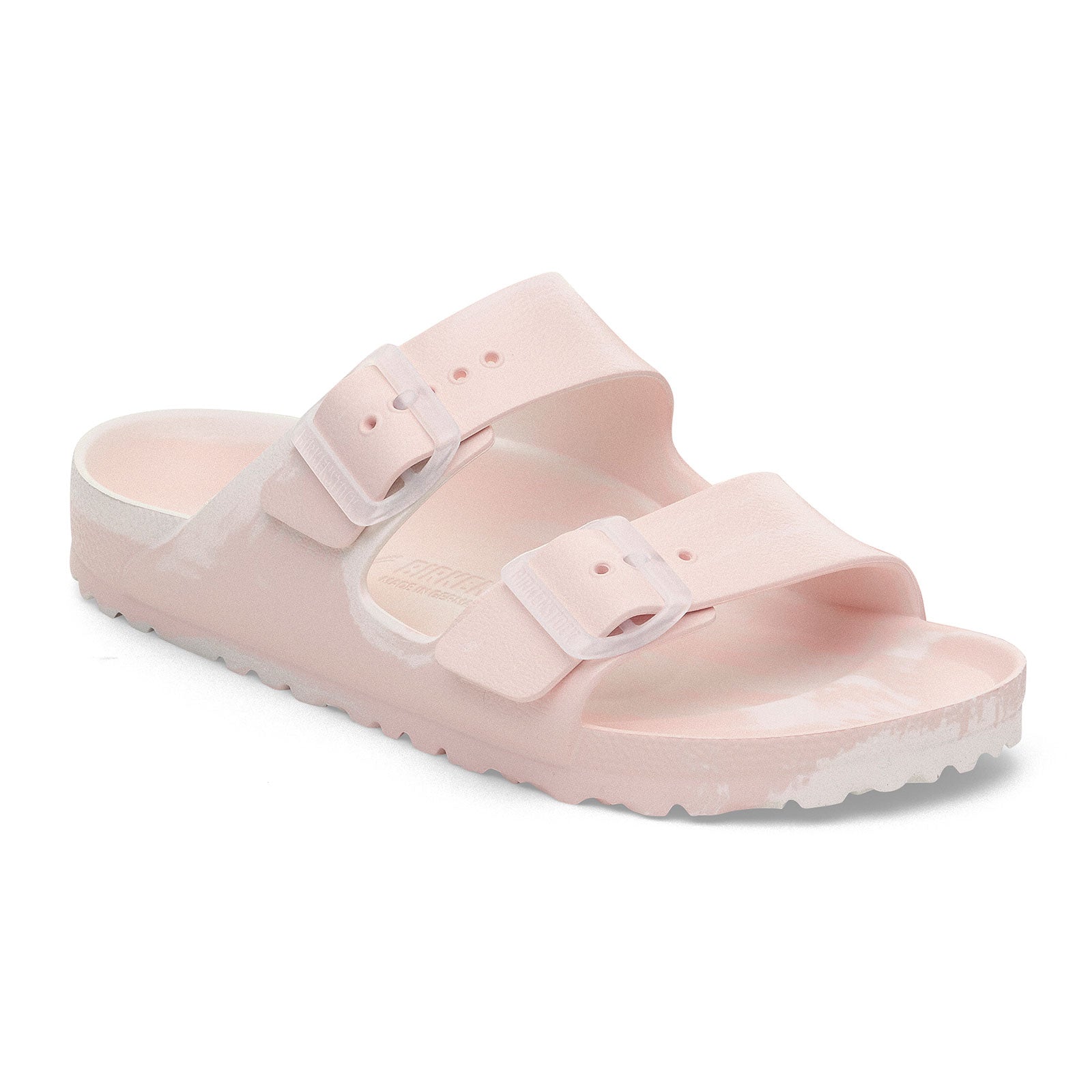 Birkenstock Arizona EVA Narrow Slide Sandals for Women - Multi Light Rose/Eggshell | Comfortable & Lightweight Summer Shoes for Beach, Pool & Casual Wear