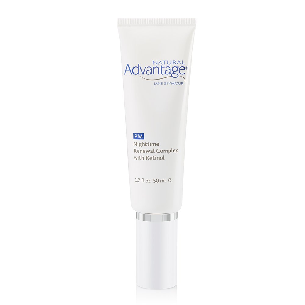 Jane Seymour Nighttime Renewal Complex with Retinol, Shea Butter & Vitamin E - Anti-Aging Face Cream for Enlarged Pores & Uneven Skin Tone - 1.7 oz - Perfect for Night Skincare Routine & Dry Skin Treatment