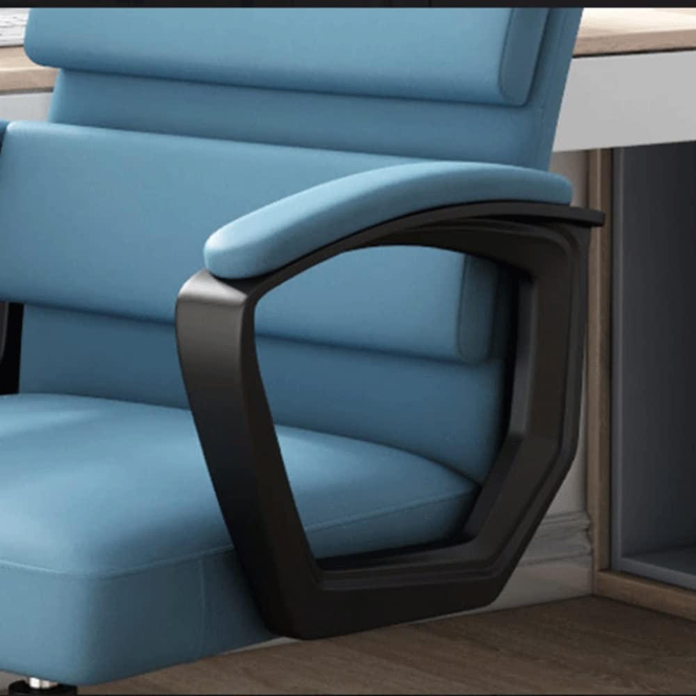 Ergonomic Computer Chair with Backrest - Comfortable Office Desk Chair for Long Hours, Study & Gaming - Adjustable Height, White Starlight (One Size) - Perfect for Home Office, Dorm Room & Workspace