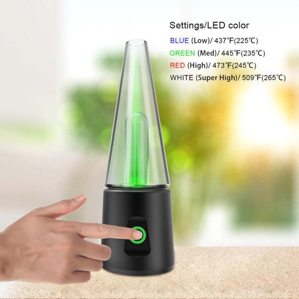 Apex E Rig Kit - Premium Wax & Dry Herb Vaporizer for Concentrates | Portable Dab Rig with Quartz Bucket | Perfect for Home Use & On-the-Go Sessions