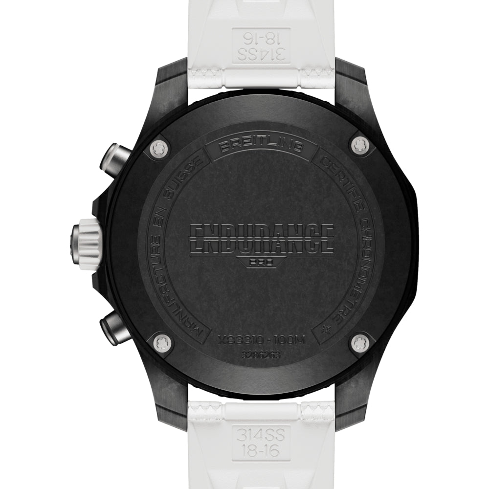 Endurance Pro 38mm White Dial Men's Watch with Rubber Strap - Perfect for Running, Swimming & Outdoor Sports