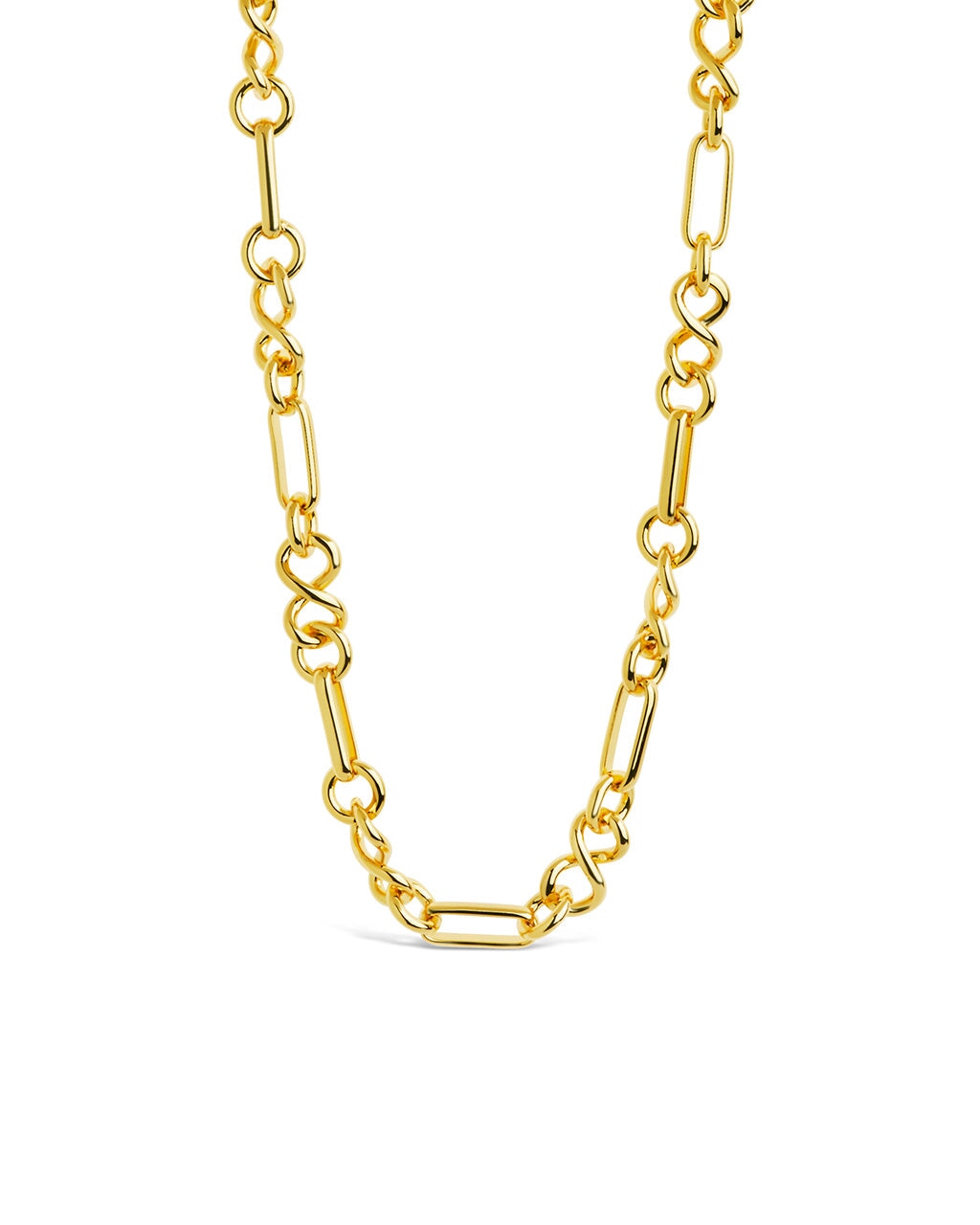 Infinity & Oval Link Chain Necklace for Women - Elegant Gold & Silver Layered Necklace Jewelry - Perfect for Everyday Wear, Date Night & Special Occasions