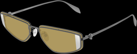 Alexander McQueen AM0220SA Sunglasses - Luxury Designer Shades for Men & Women - UV Protection & Polarized Lenses - Perfect for Driving, Travel & Fashion Accessories