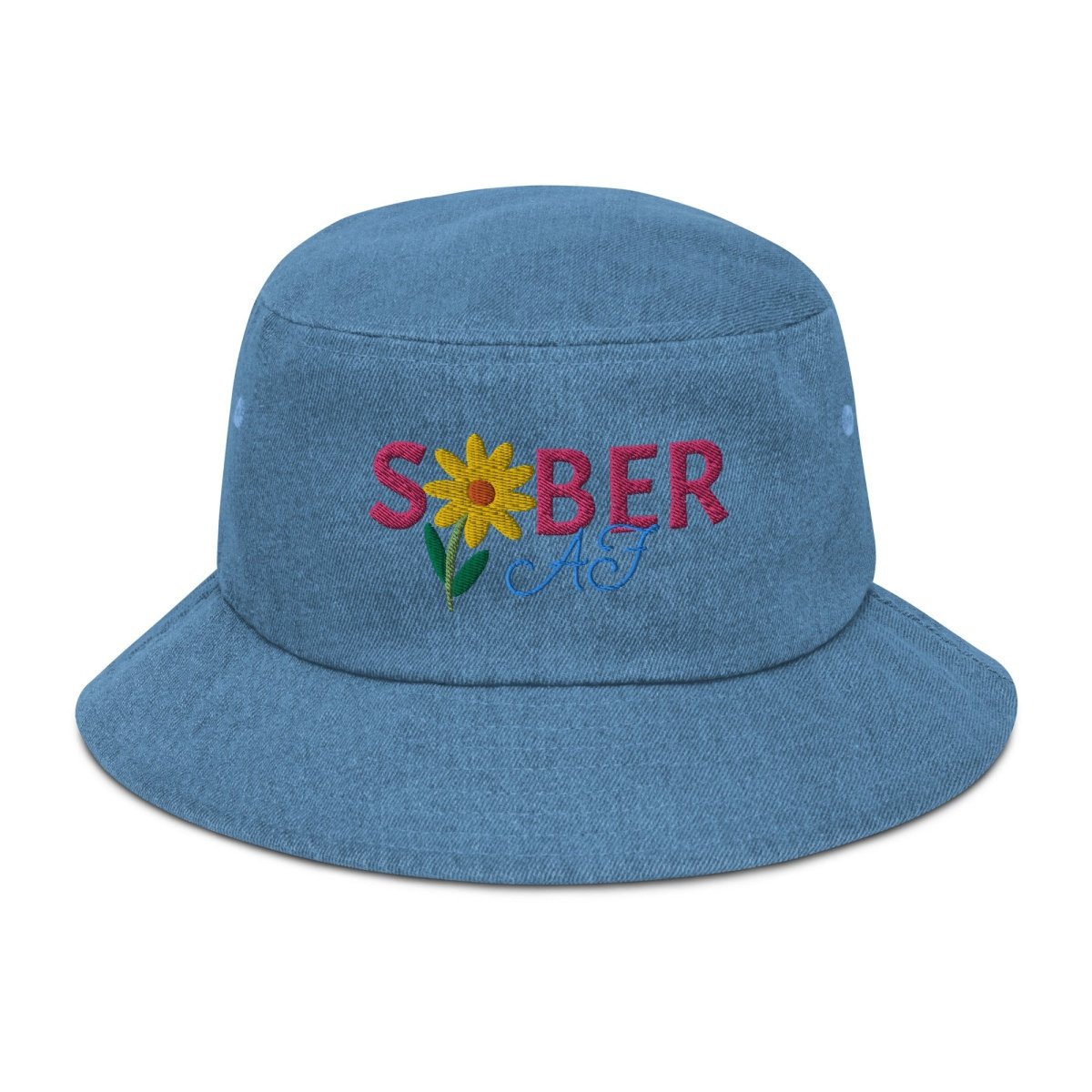 Spring Blossom Denim Bucket Hat - Trendy Fashion Accessory for Women | Perfect for Outdoor Activities, Beach Trips & Summer Festivals