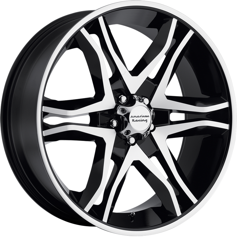 American Racing 20x8.5 AR893 Mainline Gloss Black Machined Wheels +35mm Offset - Premium Alloy Rims for Trucks, SUVs & Off-Road Vehicles - Durable Performance for Street & Trail Driving