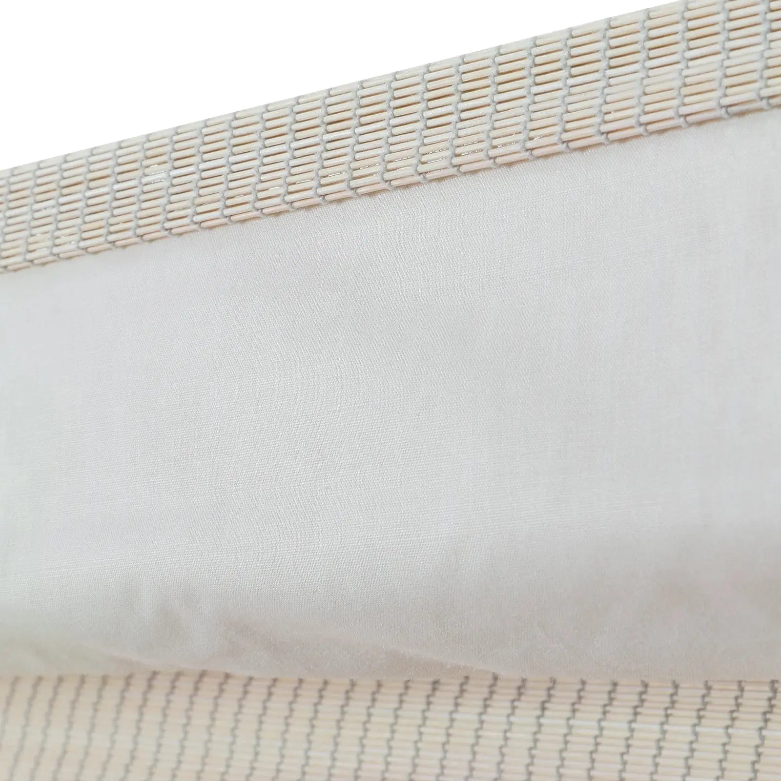 Sybil Bamboo Roman Shade - Natural Birch White Window Treatment for Living Room & Bedroom | Eco-Friendly Roller Blind for Home Decor
