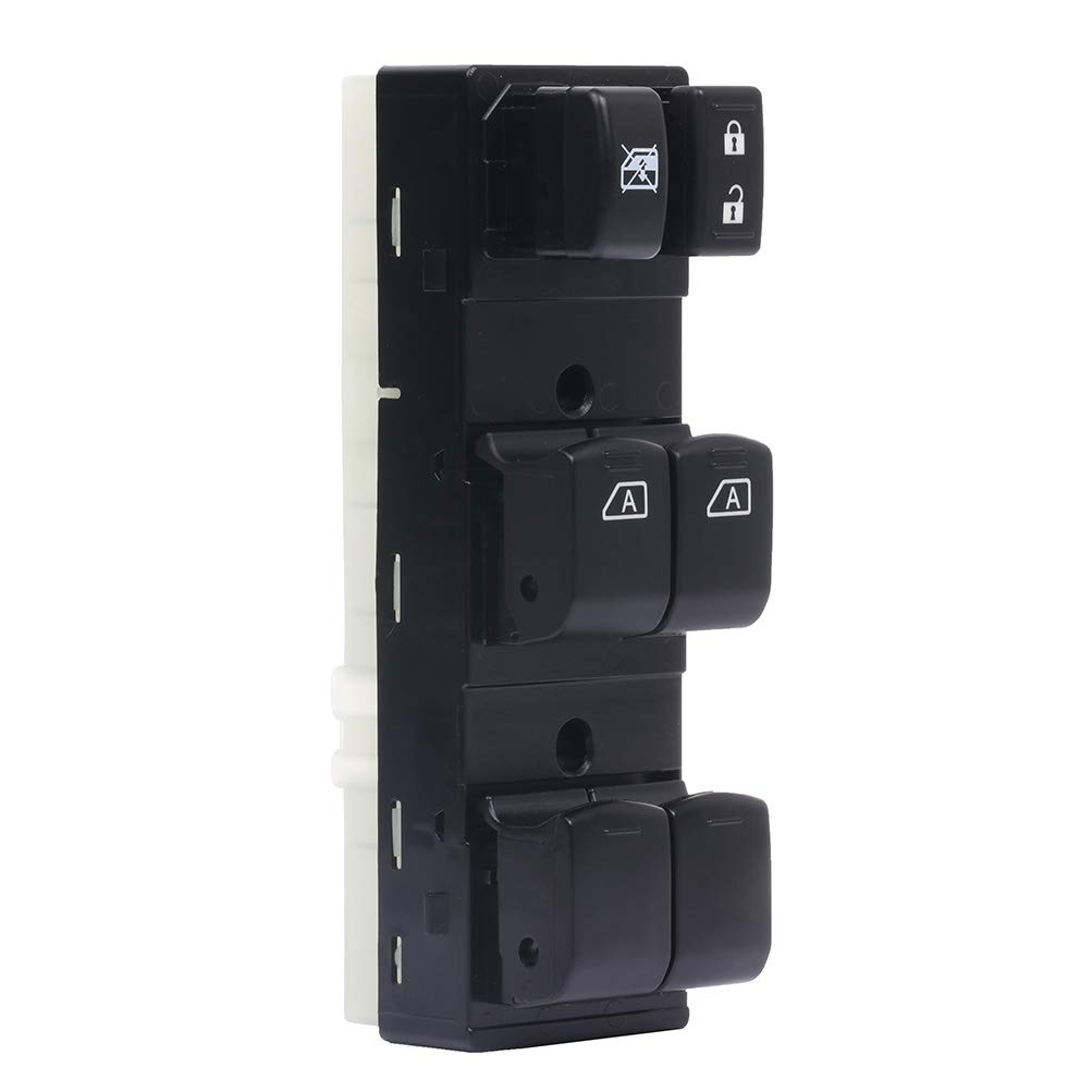 Replacement Power Window Switch for 2008-2014 Nissan Murano - Compatible with 254011AA0A, 254011AA0B, 254011AA0C, 254011AA5C, 254011AA5D - Easy DIY Installation for Driver Side Window Control