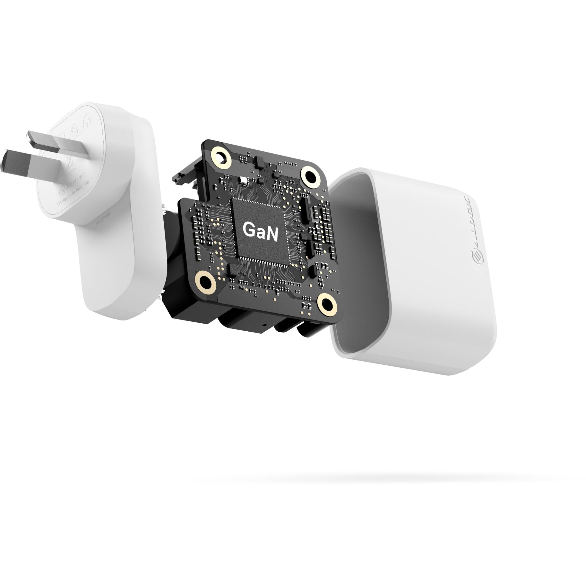 ALOGIC 65W GaN Fast Wall Charger with USB-C Cable - Ultra Compact & Powerful for MacBook, iPhone, Samsung - Perfect for Travel, Office & Home Charging