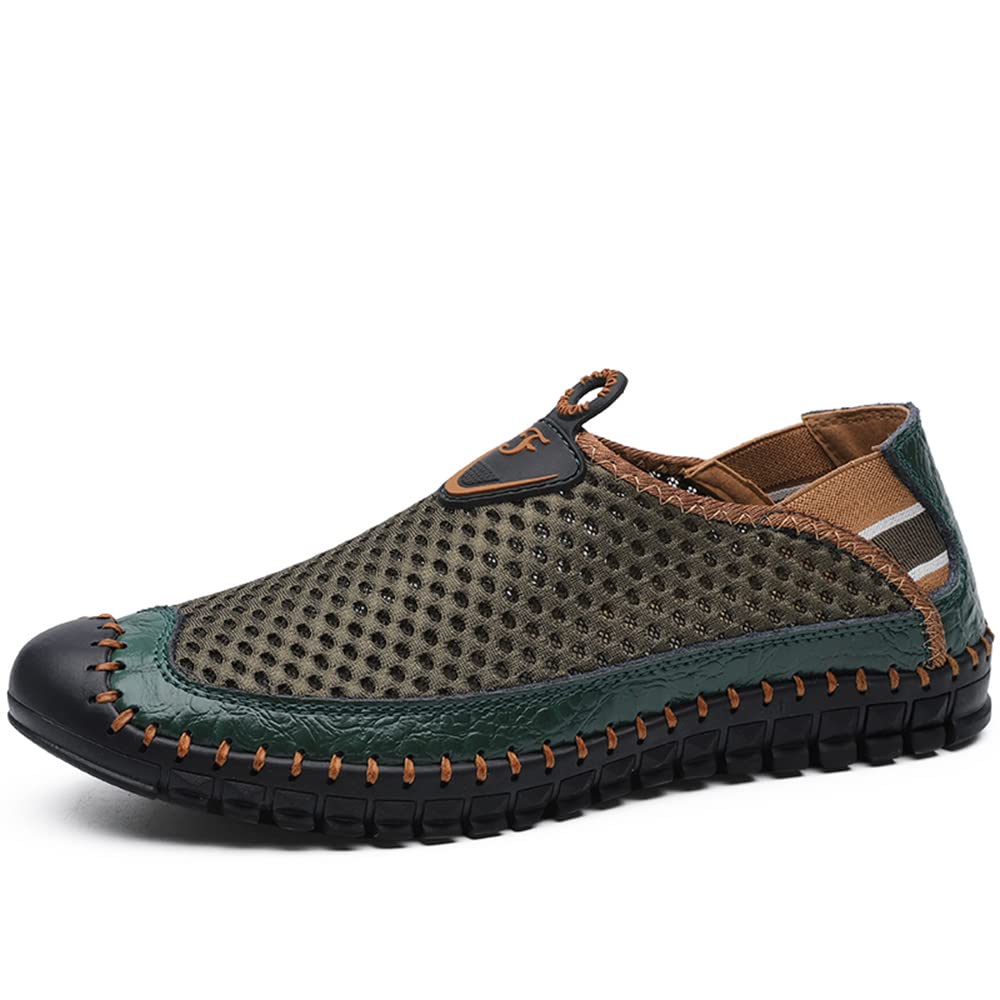 **Men's Water Shoes - Quick-Dry Mesh Slip-On Loafers for Walking, Beach, Pool & Outdoor Activities**