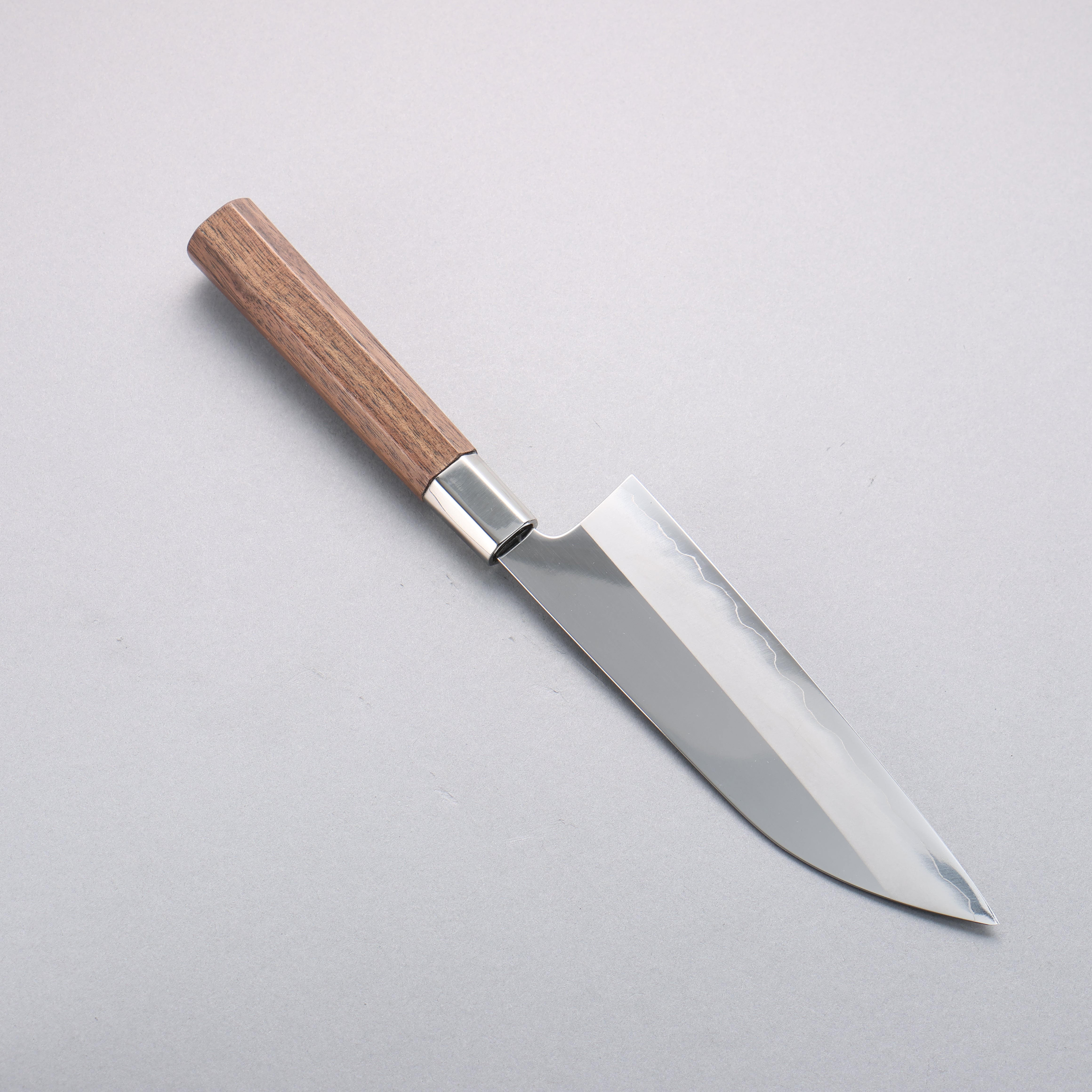 Premium Kurotori Silver Steel No.3 Migaki Finished Funayuki Knife 165mm with Walnut Handle - Japanese Kitchen Knife for Slicing, Dicing & Precision Cutting - Perfect for Chefs & Home Cooking