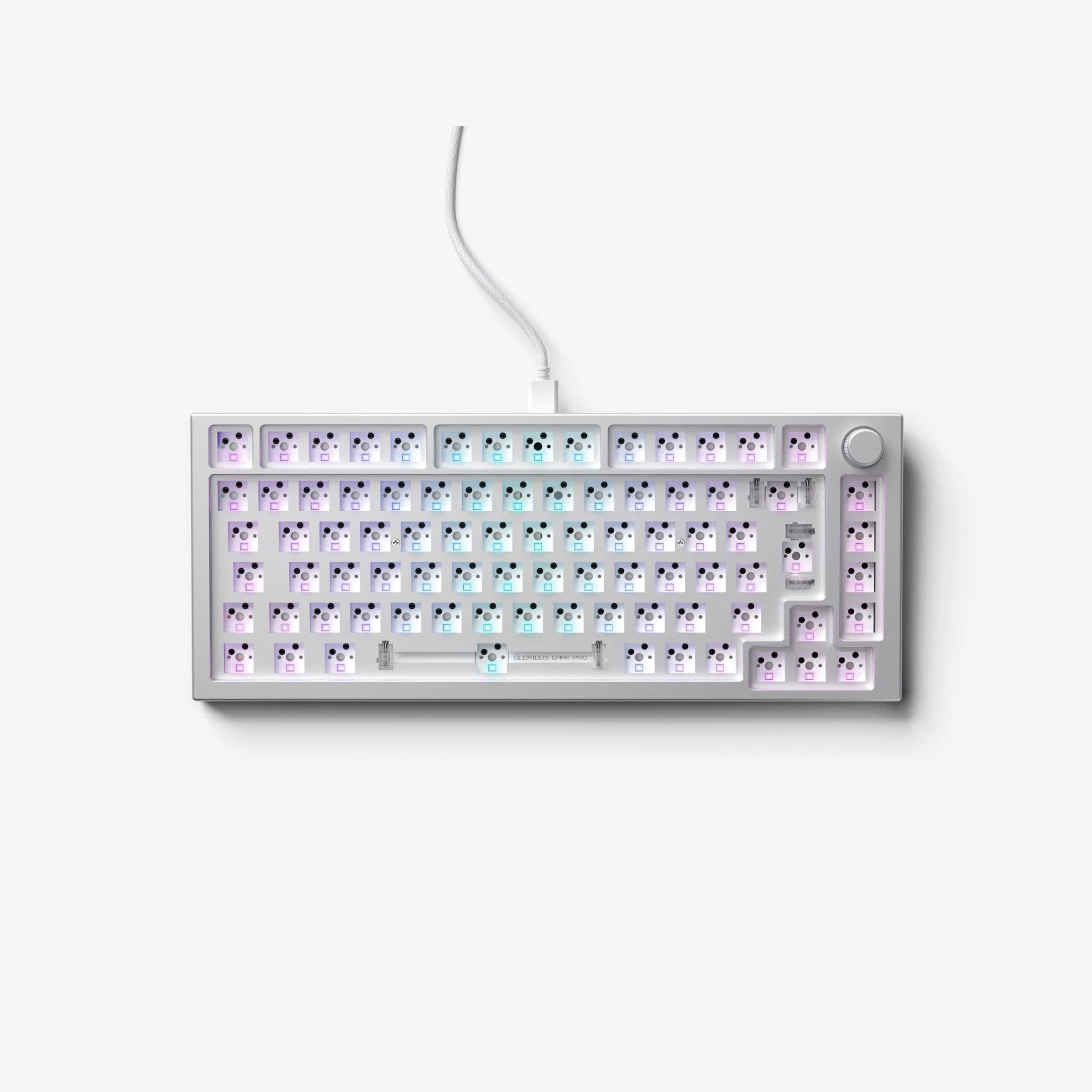 GMMK PRO 75% Hot-Swappable Mechanical Keyboard Barebones Kit - Compact Gaming & Typing for PC, Mac, and Workstations