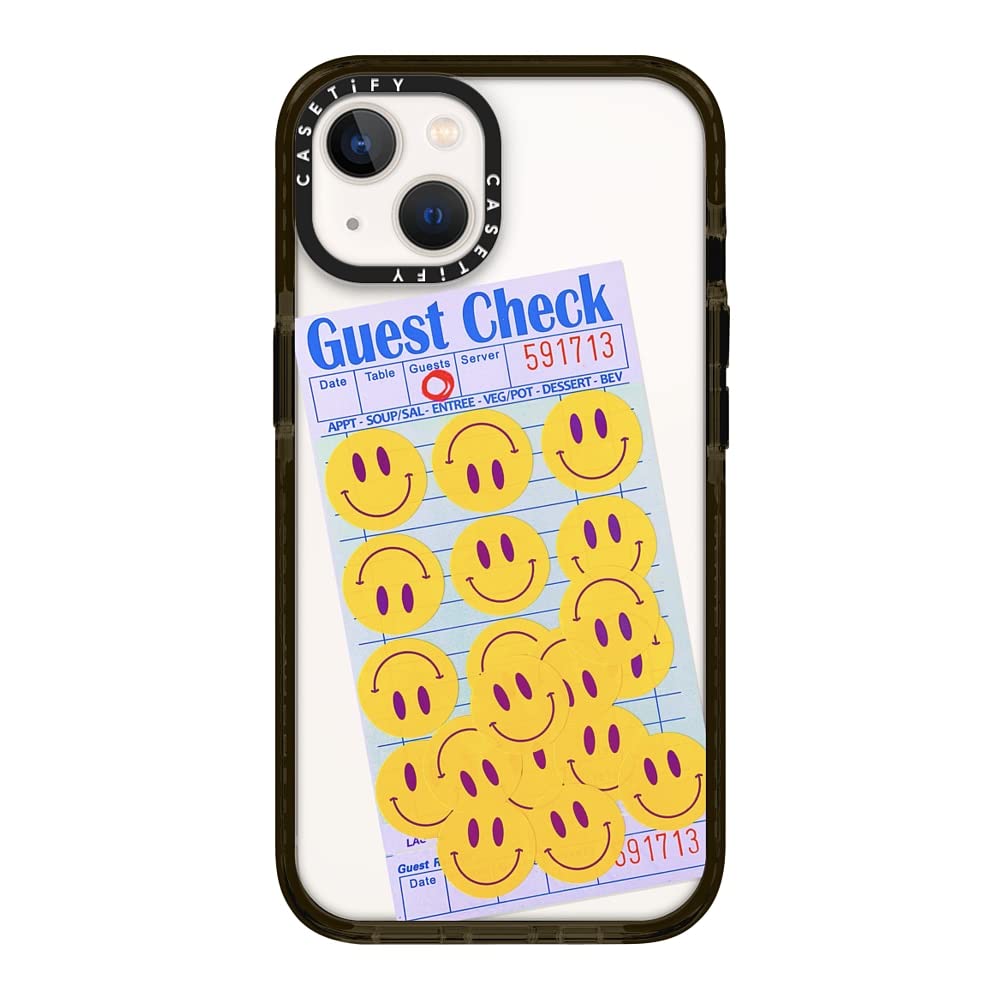 CASETiFY Impact Case for iPhone 13 - Clear Black Protective Phone Cover | Durable Shockproof Design | Compatible with iPhone 13 | Perfect for Everyday Use, Travel & Outdoor Activities