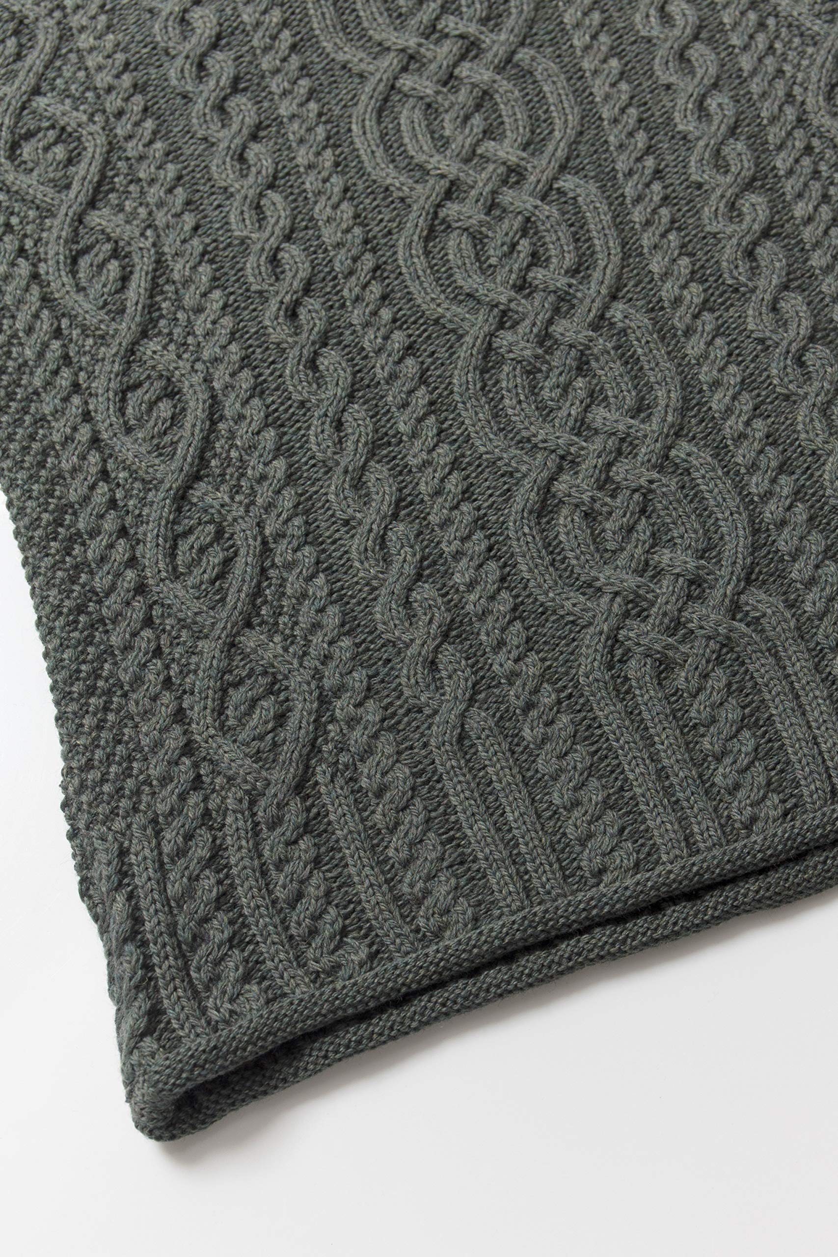 Aran Crafts Women's Cable Knit Funnel Neck Sweater - 100% Super Soft Merino Wool Winter Pullover for Cozy Comfort | Perfect for Casual Outfits, Office Wear & Holiday Gatherings