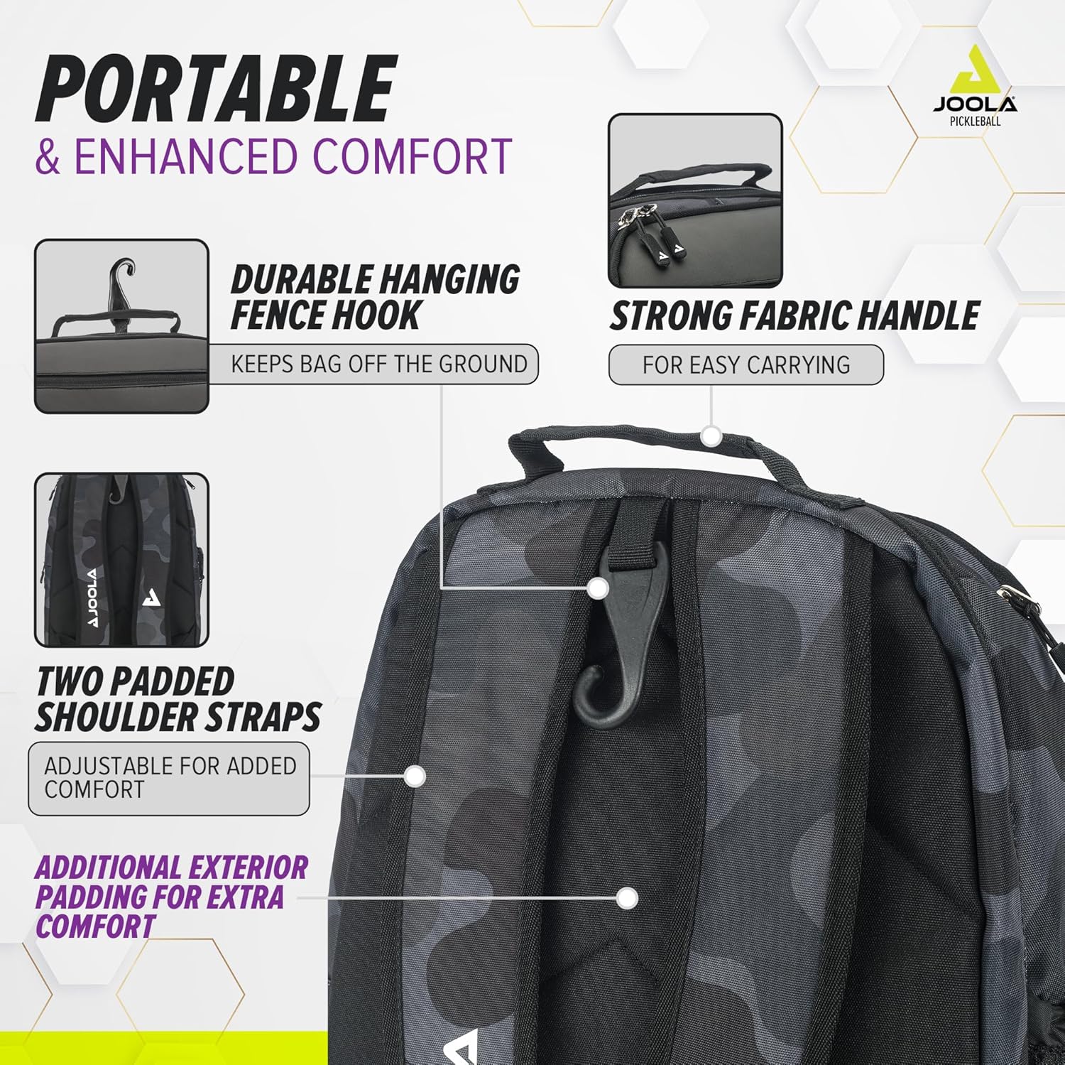 JOOLA Vision II Deluxe Table Tennis Backpack for Paddles & Balls - Premium Ping Pong Equipment Storage for Players & Tournaments | Perfect for Training, Competition & Travel