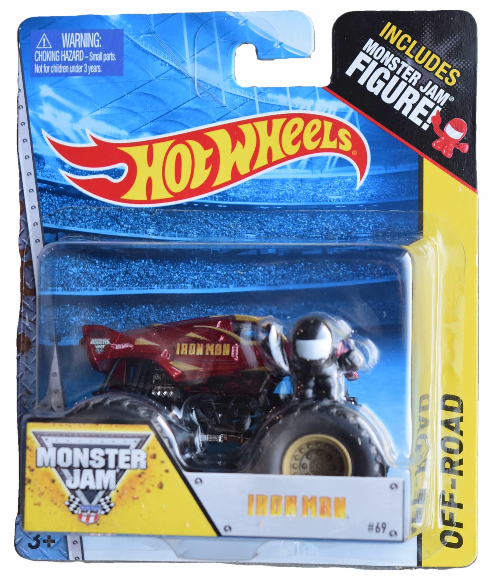Hot Wheels Monster Jam Iron Man Die-Cast Truck with Action Figure - Collectible Toy for Kids & Adults - Perfect for Play, Display & Gifting