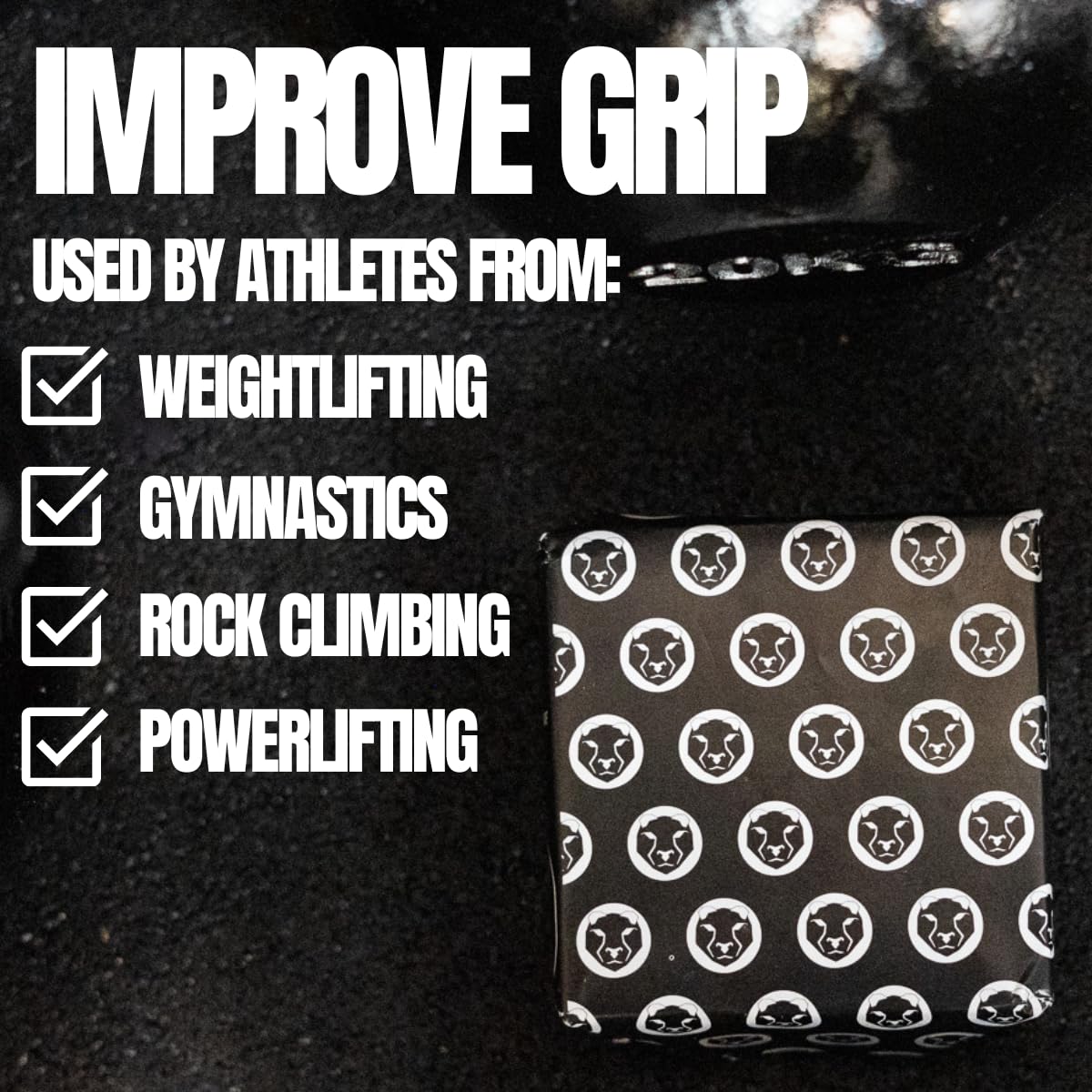 Premium Gym Chalk for Cross Training, Weightlifting & Gymnastics - 2oz Non-Slip Chalk Blocks for Climbing, Bouldering & Strength Training - Sweat-Free Grip Enhancer (Pack of 1 or 8) - Ideal for Rock Climbing, Powerlifting & Home Workouts