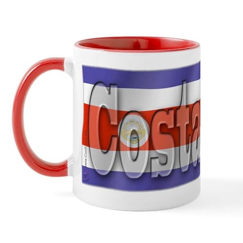 White/Red Inside - Soccer Flag Costa Rica Mug