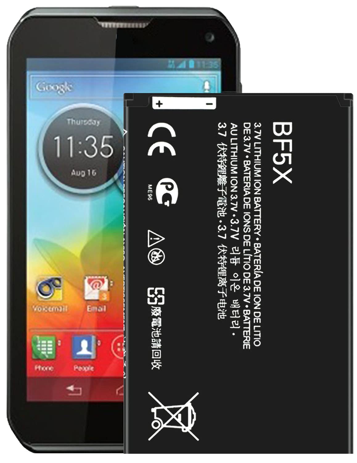 Motorola Defy XT556 Battery SNN5877A - US Cellular Replacement for Outdoor Adventures