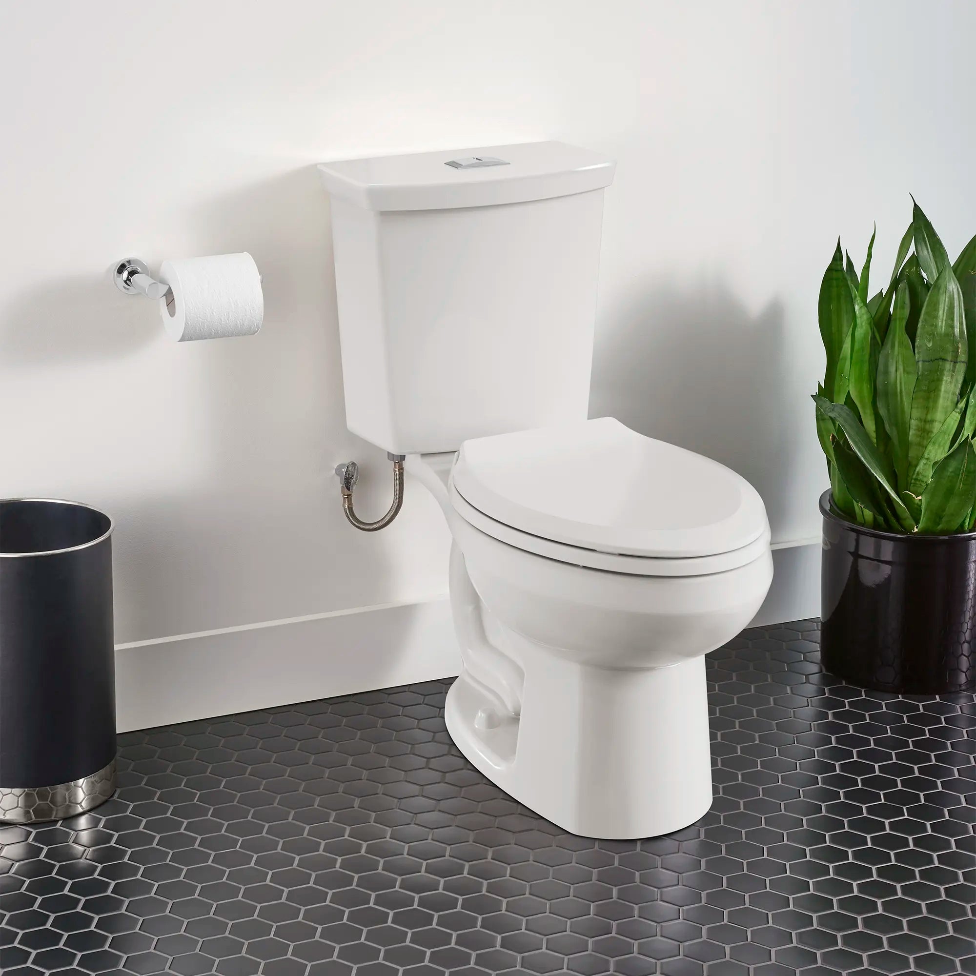 H2Option® Dual Flush Elongated Toilet - 1.28/0.92 GPF (4.8/3.5 LPF) Standard Height Two-Piece Toilet with Seat & Wax Ring - Perfect for Water-Saving Bathroom Renovations & Eco-Friendly Homes