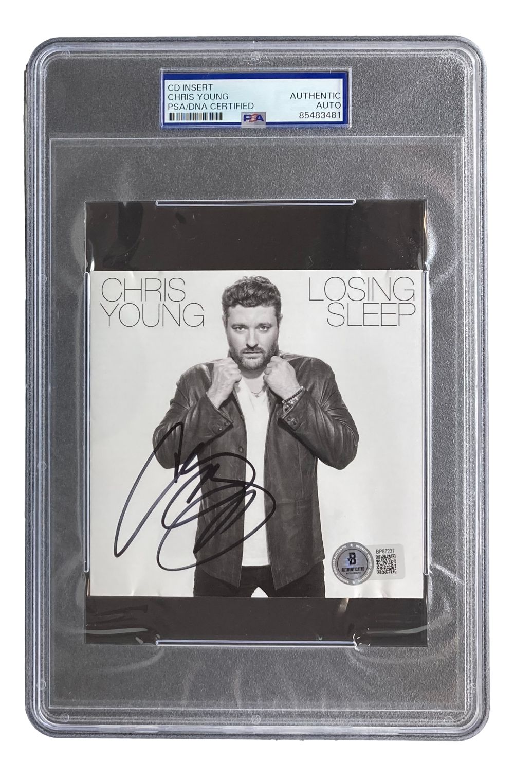 Chris Young Signed Losing Sleep CD Booklet - PSA Certified Autograph - Country Music Collectible for Fans & Memorabilia Display