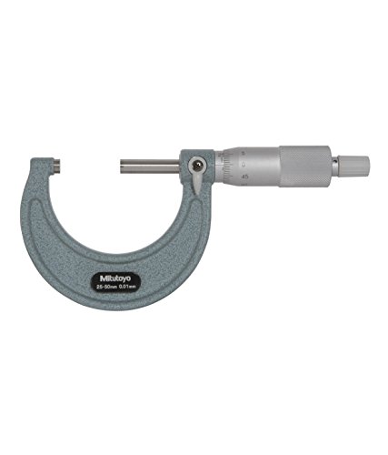 Mitutoyo 25-50mm Outside Micrometer - Precision Measuring Tool for Metalworking, Machining & Engineering - HM Company