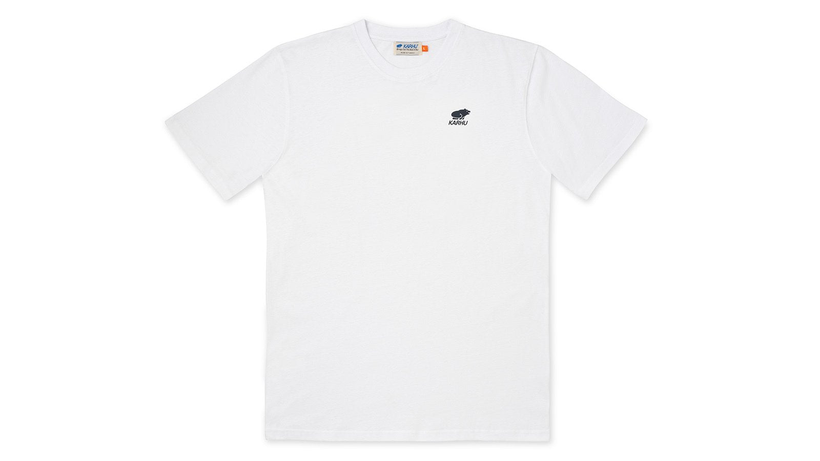 KARHU Worldwide T-Shirt - White & India Ink | Stylish Unisex Graphic Tee for Casual Wear & Street Fashion