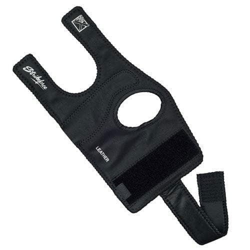 KR Strikeforce Leather Black Left Hand Bowling Positioner Plus - Perfect for Enhanced Grip & Control in Bowling Games & Tournaments
