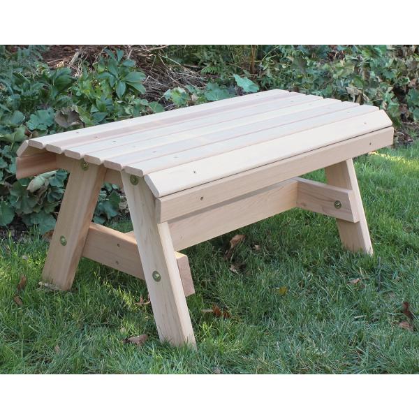 Handcrafted Red Cedar Twin Ponds Coffee Table - Rustic Solid Wood Living Room Furniture for Home Decor & Cozy Gatherings