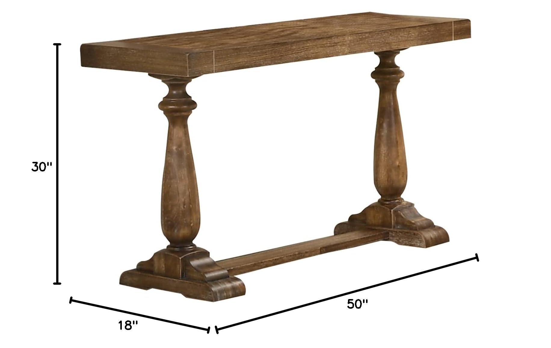 Best Transitional Living Room Sofa and Console Table Set in Driftwood Finish - Perfect for Modern Home Decor and Cozy Family Gatherings