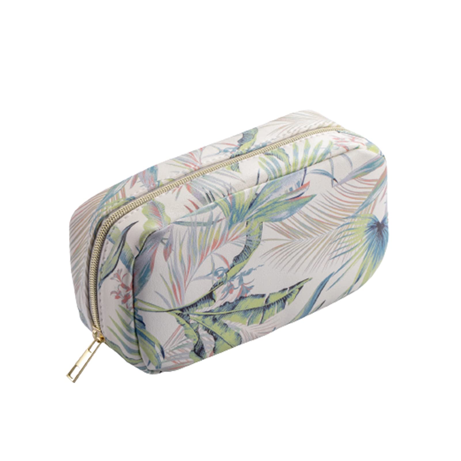 Eco-Friendly Vegan Leather Travel Makeup Bag | Small Cosmetic Organizer Pouch for Women | Perfect for Purse, Gym & Airplane Carry-On | Waterproof & Lightweight Beauty Essentials Case