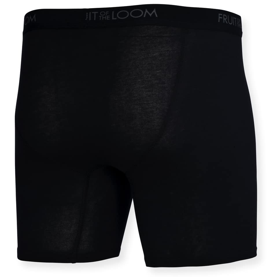 Fruit of the Loom Men's Cotton Performance Boxer Briefs 12-Pack - Breathable Underwear for All-Day Comfort - Perfect for Workout, Office & Daily Wear