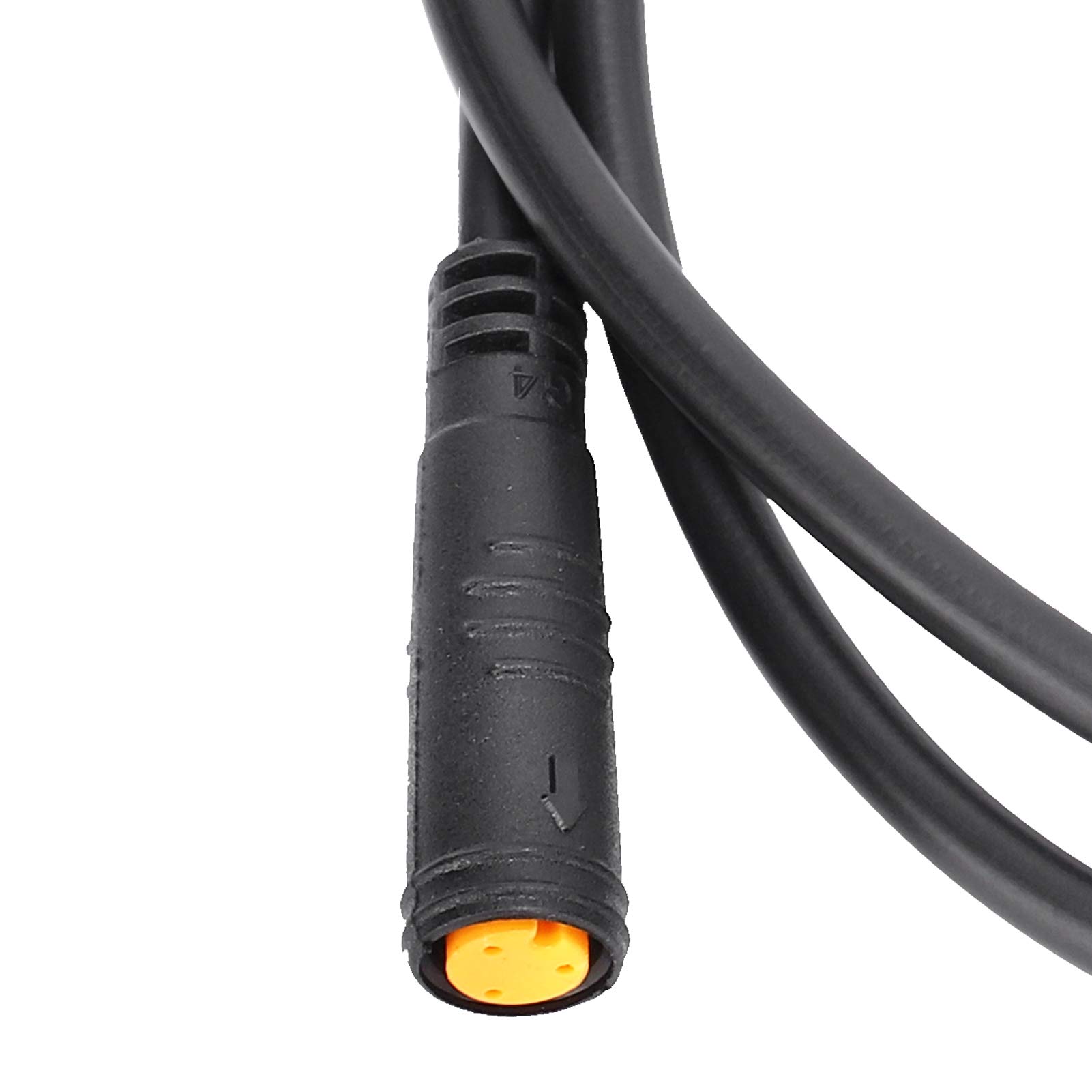 AMONIDA Electric Bike Connector Cable - 87cm/34.3in Black E-Bike Adapter for Battery, Motor & Controller - Waterproof & Durable for Commuting, Mountain & City Riding