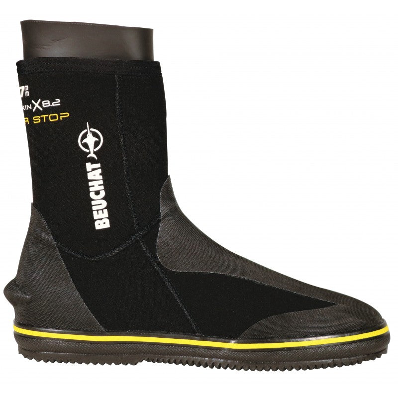 Beuchat Sirocco Elite 7mm Neoprene Diving Boots for Men & Women - Warm Waterproof Scuba Booties for Snorkeling, Surfing, and Water Sports