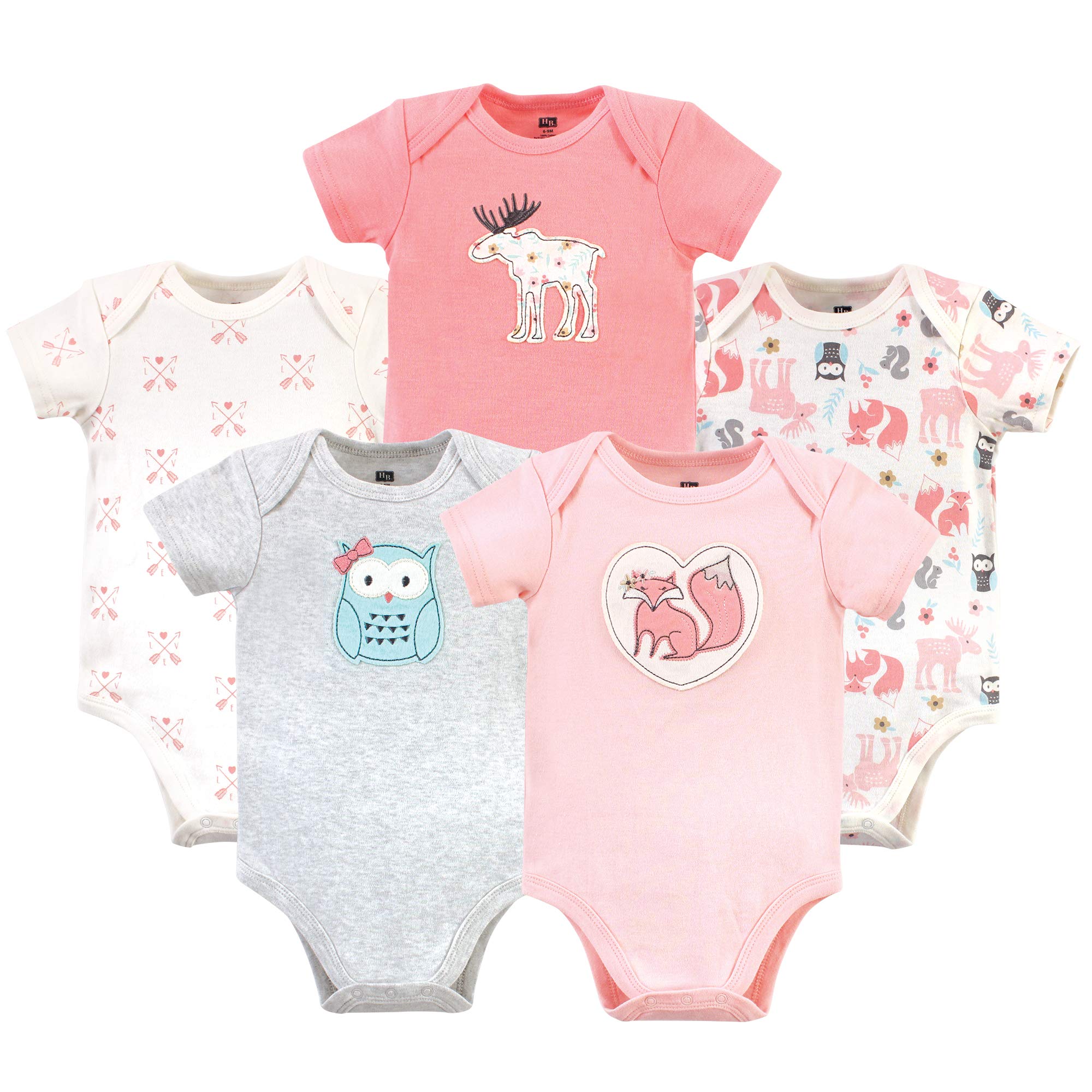 Hudson Baby Cotton Bodysuits for Boys & Girls - Soft & Comfortable for Daily Wear