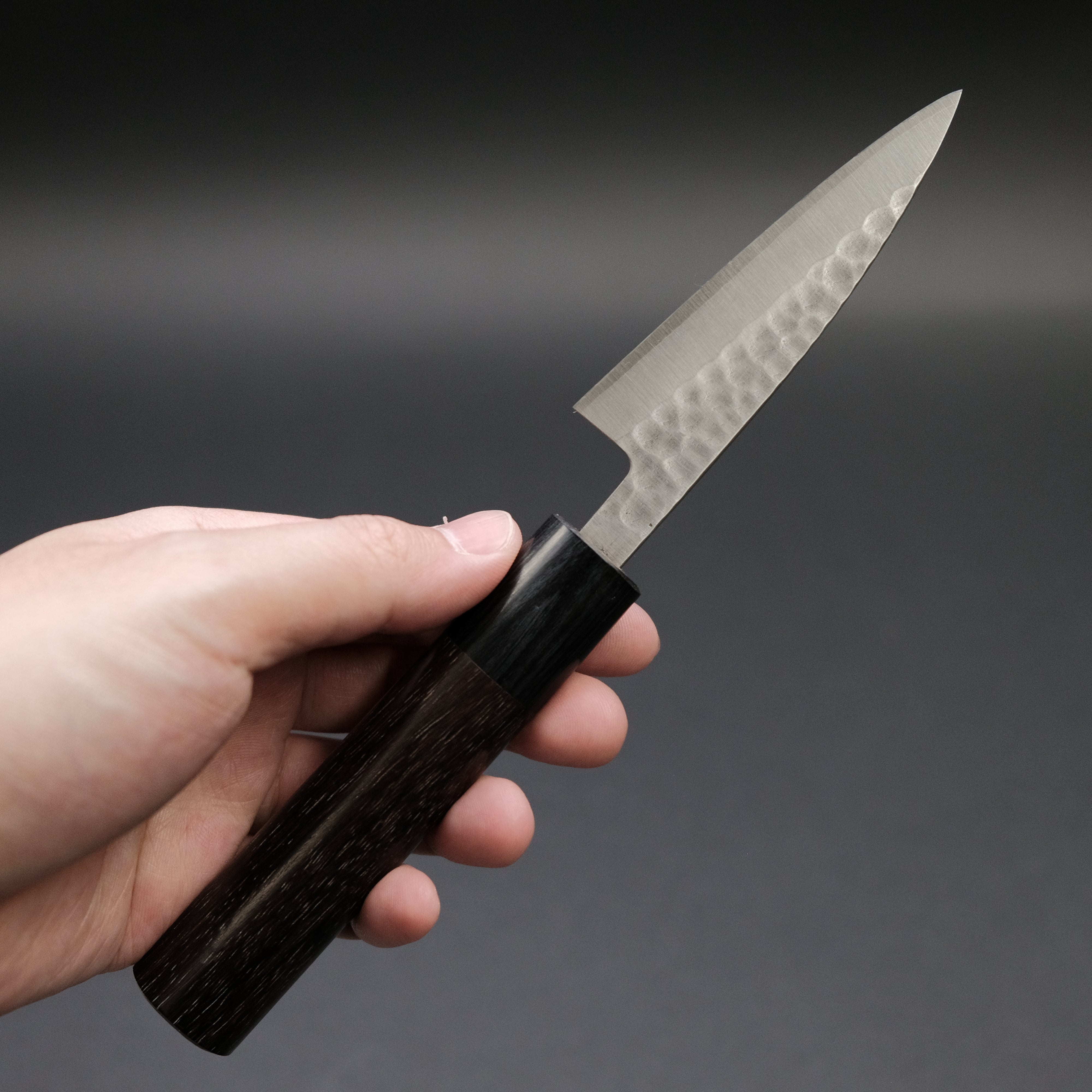 Ohishi SLD Tsuchime Paring Knife 85mm - Premium Japanese Kitchen Knife with Rosewood Handle - Perfect for Peeling, Slicing & Precision Cutting Fruits & Vegetables